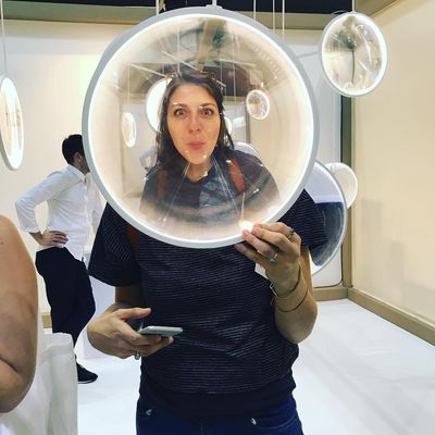 Nordic round pendant light Designer Convex Lens glass pendant lamp living Room Restaurant Suspension Lamp(WH-AP-222)