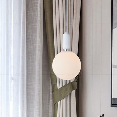 Nordic creative single head glass ball pendant lamp bedroom bedside lamp simple living room Suspension Lamp(WH-AP-230)
