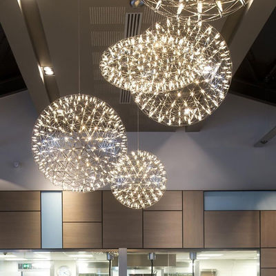 Modern pendant lamp ball design LED firework Lamps Hall Stainless steel chrome Lamp Raimond Pendant Lamp(WH-AP-234)