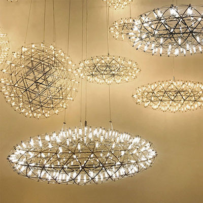 Modern pendant lamp ball design LED firework Lamps Hall Stainless steel chrome Lamp Raimond Pendant Lamp(WH-AP-234)