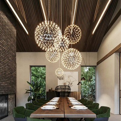 Modern pendant lamp ball design LED firework Lamps Hall Stainless steel chrome Lamp Raimond Pendant Lamp(WH-AP-234)