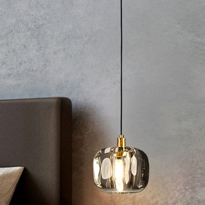 Simple crystal pendant lighting bedside modern linear pendant light luxury dining table bar Suspension light(WH-AP-235)