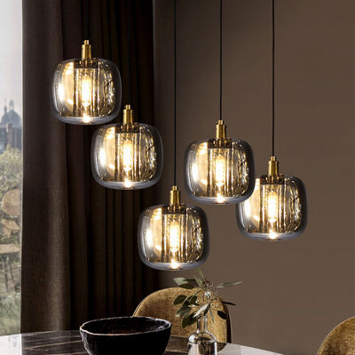 Simple crystal pendant lighting bedside modern linear pendant light luxury dining table bar Suspension light(WH-AP-235)