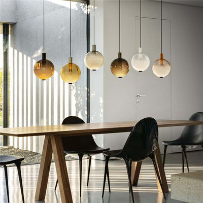 Modern Glass Ball Pendant Lights Creative Designer Luxury lamp Restaurant Beam Stick Nuance Pendant lamp(WH-AP-236)