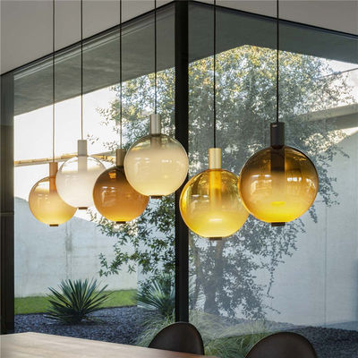 Modern Glass Ball Pendant Lights Creative Designer Luxury lamp Restaurant Beam Stick Nuance Pendant lamp(WH-AP-236)