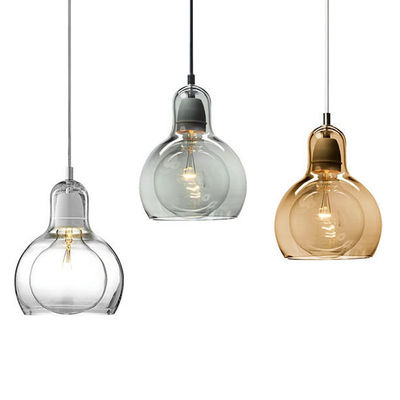 Nordic industrial lamp vintage Loft Pendant Lights Glass Pendant lamp Kitchen Dining Room Mega  Pendant Lamp(WH-AP-237