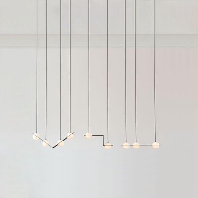 Nordic Iron Pendant Lamp Creative Simple pendant light Modern Art Living Room Bedroom kitchen  Collection Line(WH-AP-241