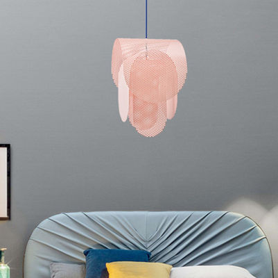 Nordic pink pendant lamp minimalist design lamp for hotel Perforated dining room cafe bedroom Pendant Light(WH-AP-247)