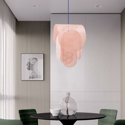 Nordic pink pendant lamp minimalist design lamp for hotel Perforated dining room cafe bedroom Pendant Light(WH-AP-247)