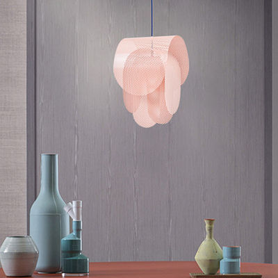 Nordic pink pendant lamp minimalist design lamp for hotel Perforated dining room cafe bedroom Pendant Light(WH-AP-247)