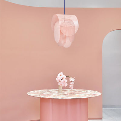 Nordic pink pendant lamp minimalist design lamp for hotel Perforated dining room cafe bedroom Pendant Light(WH-AP-247)