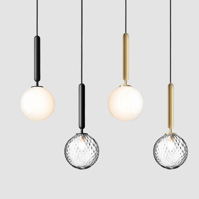 Nordic glass ball Pendant Light texture creative bedroom lamp personality stairs hanging lights Pendant Light(WH-AP-248