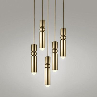 Nordic Simple Gold Pendant Light Loft Single long wire light Head Bedside Kitchen Drop Led Pendant Light(WH-AP-253)