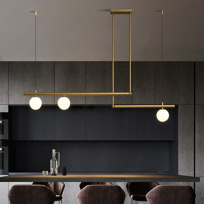 Modern Minimalist long Pendant lamp LED Restaurant Bar Kitchen Coffee Shop Light Loft Satellite Pendant Light(WH-AP-255)