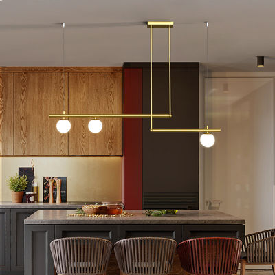 Modern Minimalist long Pendant lamp LED Restaurant Bar Kitchen Coffee Shop Light Loft Satellite Pendant Light(WH-AP-255)