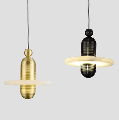 Vintage Marble Lamp Luxury Black Pendant Lamp Gold LED Hanging Lights for living Room dining Room Pendant Lamp(WH-AP-257