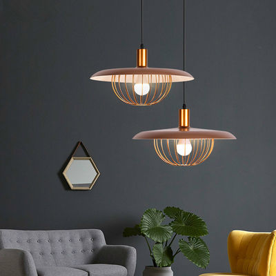Nordic retro Pendant Lamp Luxury Walnut Wood Grain Wrought-iron Lamp Flying Lights for Restaurant Pendant Lamp(WH-AP-258