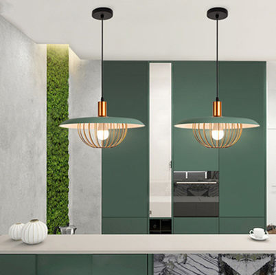 Nordic retro Pendant Lamp Luxury Walnut Wood Grain Wrought-iron Lamp Flying Lights for Restaurant Pendant Lamp(WH-AP-258