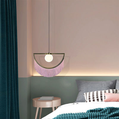 Nordic Tassels Pendent Lights Simple Glass Lighting Living Restaurant Bar Lights LED Bedroom Collection Lights(WH-AP-259