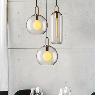 Modern LED Restaurant American Bedside Lamp industrial Pendant Light Luxury bar Glass Pendant Light(WH-AP-262)