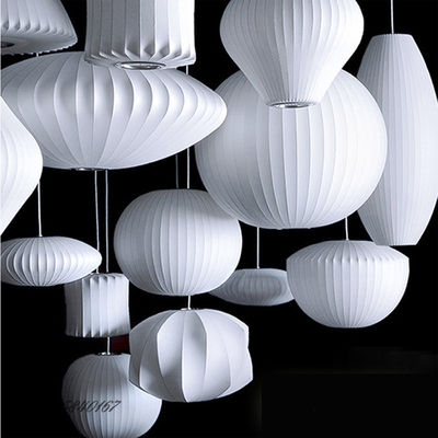 Italian Silk Cloth Pendant Lights Creative Living Room Dining Room Decoration Indoor Nelson Pendant Lamp(WH-AP-264)