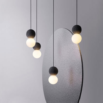 Simple Modern Resin Glass Ball Pendant Lights Industrial Bedroom Bedside Cafe Bar Origo Collection Lamp(WH-AP-265)