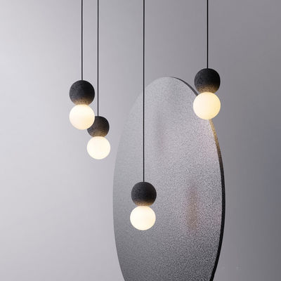 Simple Modern Resin Glass Ball Pendant Lights Industrial Bedroom Bedside Cafe Bar Origo Collection Lamp(WH-AP-265)