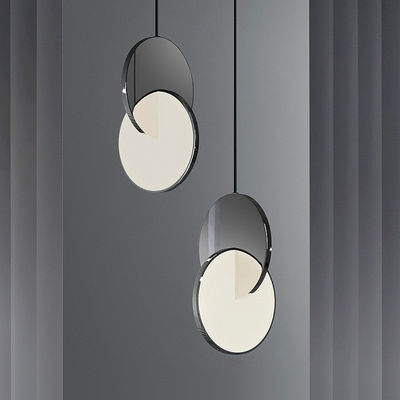 Modern Circle Pendant Lights Geometric Small Hanging Lamp Bedroom Decorative Indoor Eclipse Pendant Light(WH-AP-266)
