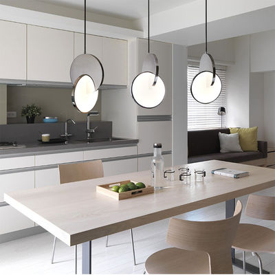 Modern Circle Pendant Lights Geometric Small Hanging Lamp Bedroom Decorative Indoor Eclipse Pendant Light(WH-AP-266)