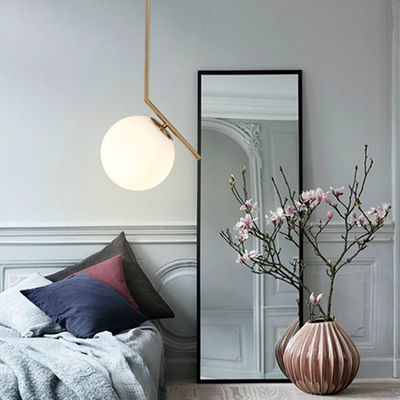 Post Modern Creative Glass Ball Pendant Light  Brief Home Deco Golden E27 Bulb IC Lights Pendant Light(WH-AP-270)