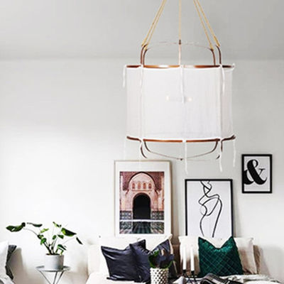 Nordic Minimalist Pendant Lights Indoor Industrial Decoration Provence Linen Pendant Light(WH-AP-274)