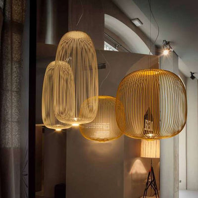 Foscarini Spokes Pendant Light 1/2 Iron Bird Cage Lamp Dining Room Kitchen Spokes Suspension Lamp(WH-AP-279)