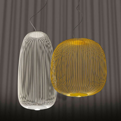 Foscarini Spokes Pendant Light 1/2 Iron Bird Cage Lamp Dining Room Kitchen Spokes Suspension Lamp(WH-AP-279)