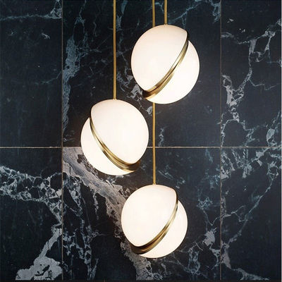 Modern glass ball pendant lights Kitchen for Bedroom Hanging Lamp Home decor Crescent Pendant Lamp(WH-AP-282)