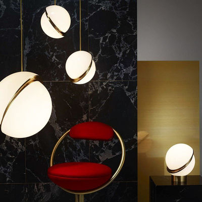 Modern glass ball pendant lights Kitchen for Bedroom Hanging Lamp Home decor Crescent Pendant Lamp(WH-AP-282)