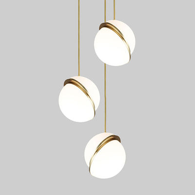 Modern glass ball pendant lights Kitchen for Bedroom Hanging Lamp Home decor Crescent Pendant Lamp(WH-AP-282)