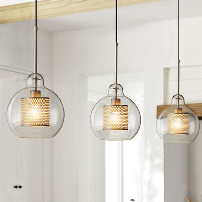 Industrial Pendant Lights Vintage Iron Hanlamp For Dining Room E27 Loft Chiswick Glass Pendant Light(WH-AP-283)