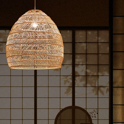 Chinese Style Handmake Lamp Loft woven pendant light Dining Room Home Decor Wicker Pendant Lamp(WH-AP-284)