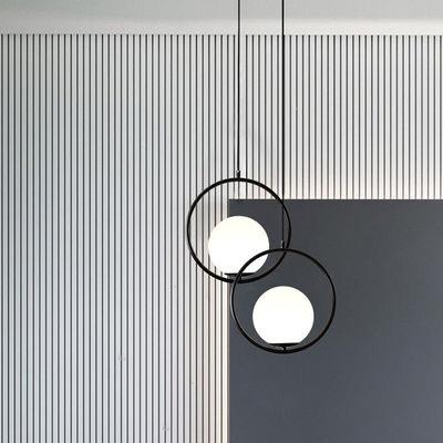 Nordic ball pendant lights Black Silver Gold metal lamp simple bar dining room Mila Pendant lamp(WH-AP-286)