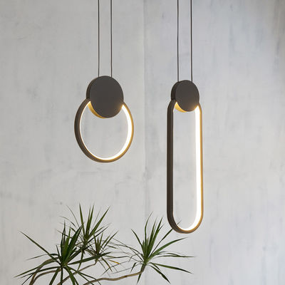 Modern line Pendant Lamp coffee bedside background Brandyn Minimalistic Frame Pendant Lamp(WH-AP-289)