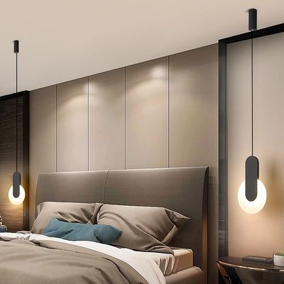 Modern line Pendant Lamp coffee bedside background Brandyn Minimalistic Frame Pendant Lamp(WH-AP-289)