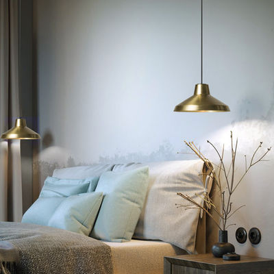 Single Pendant Light Creative Bedroom Head Idun Modern Industrial Vintage Brass Pendant Light(WH-AP-295)