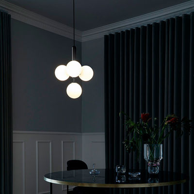 Nordic Glass Pedant Light Designer Dining Room Carina Modern Sleek Clean Looking Pendant Light(WH-AP-297)