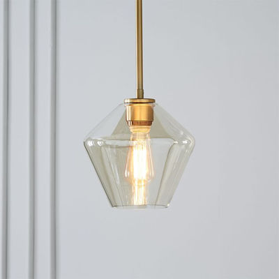 Post Modern linear Pendant Light Diamond Shape Konstanz Elegant Clear Glass Pendant Lamp(WH-AP-302)
