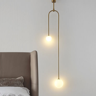 Modern Glass Pendant Lighting Art Indoor Evert Eye-Catching Minimalist Double Globe Pendant Light(WH-AP-305)