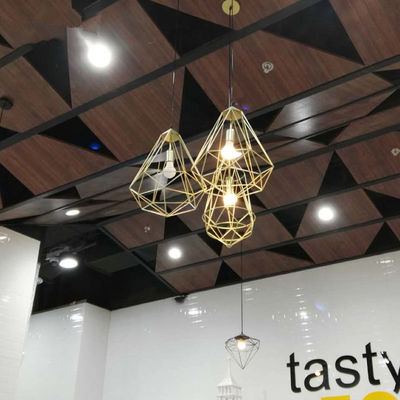 Modern Birdcage Pendant Lamp Creative restaurant Torkel Diamond Like Shaped Caged Pendant Light(WH-AP-311)