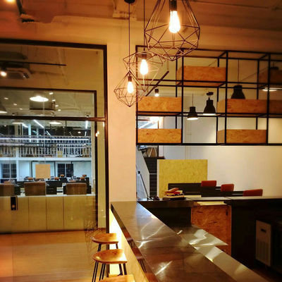 Modern Birdcage Pendant Lamp Creative restaurant Torkel Diamond Like Shaped Caged Pendant Light(WH-AP-311)