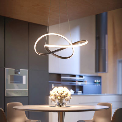 Nordic style Art simple Pendant Light bedroom Hotel led  Unna Artistic Circular Wave Pendant Light(WH-AP-313)