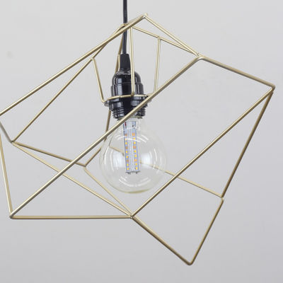 Nordic iron pendant lights bedroom Geometric Tordis Minimalist Eye-Catching Polygon Pendant Light(WH-AP-314)