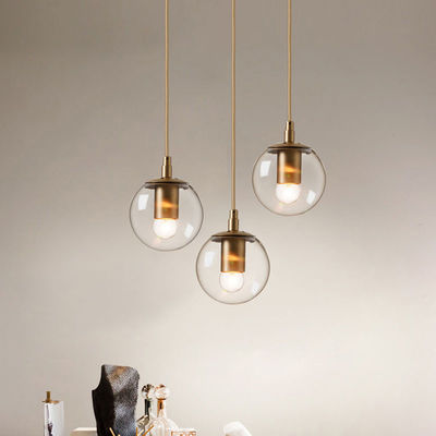 Nordic Gold Magic Beans Pendant Lamps Klaes Minimalist Bowl Shaped Classy Glass Pendant Light(WH-AP-319)
